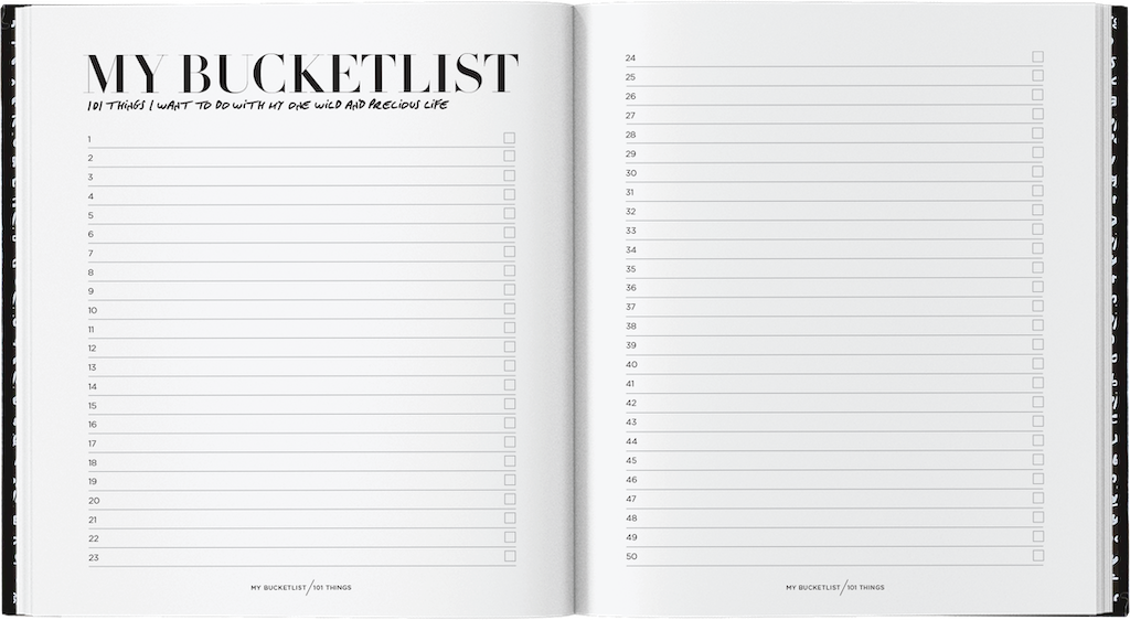 My Bucket List: Black