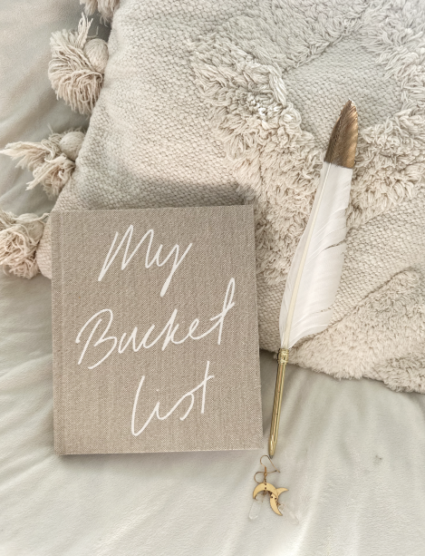My Bucket List Journal: Beige