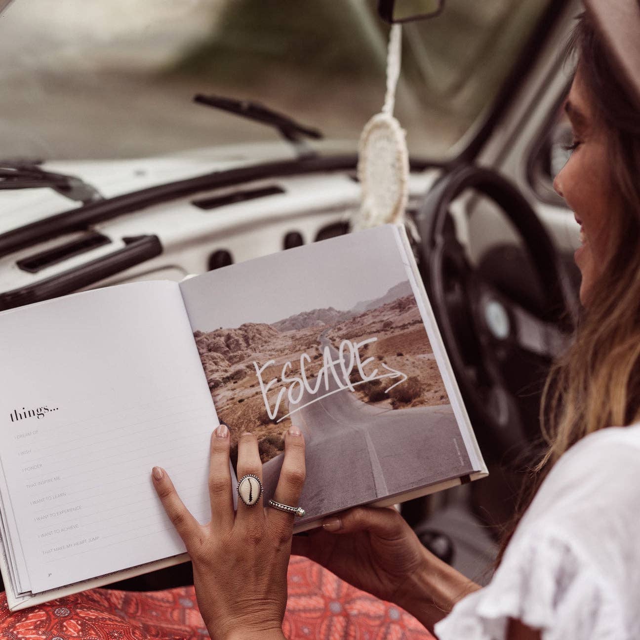 Life’s a Road Trip Journal: Tan