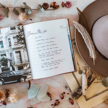 Life’s a Road Trip Journal: White Luxe