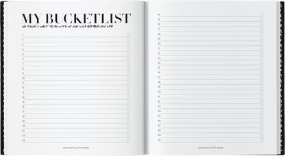 My Bucket List: Black