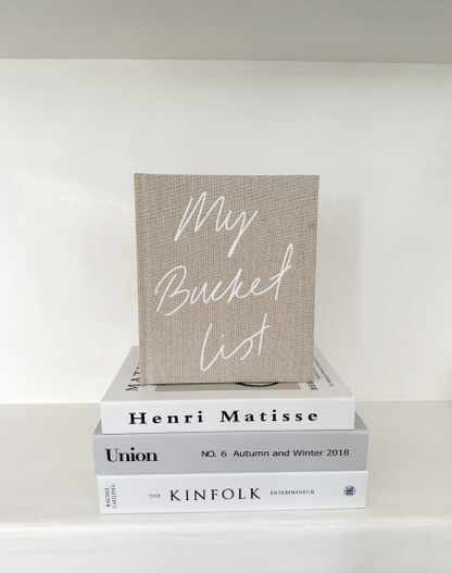 My Bucket List Journal: Beige