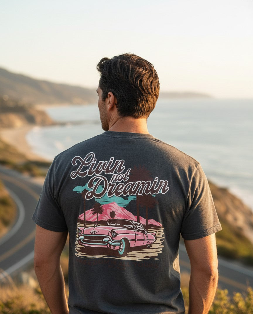 Retro Palm Springs Cadillac Tee