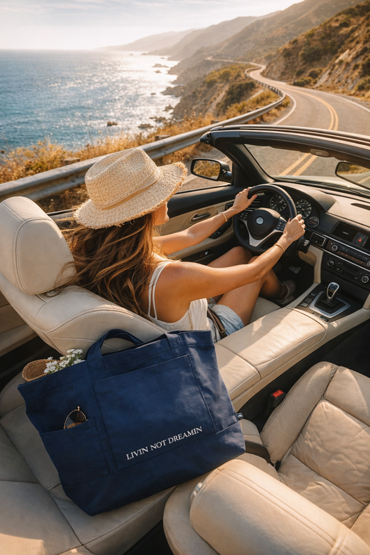 Livin' not dreamin' Functional Tote Bag