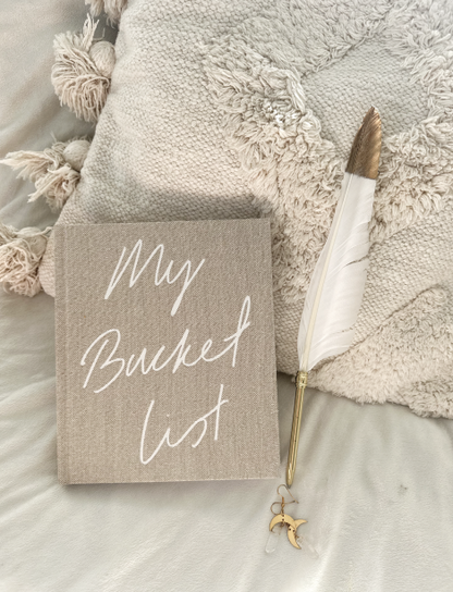 My Bucket List Journal: Beige