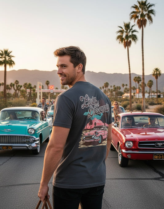 Retro Palm Springs Cadillac Tee